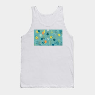 Hand-Drawn Modern Abstract Pattern Tank Top